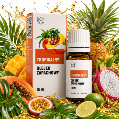 OLEJEK ZAPACHOWY eteryczny TROPIKALNY 10ml cytrusy tropikalne owoce zapach