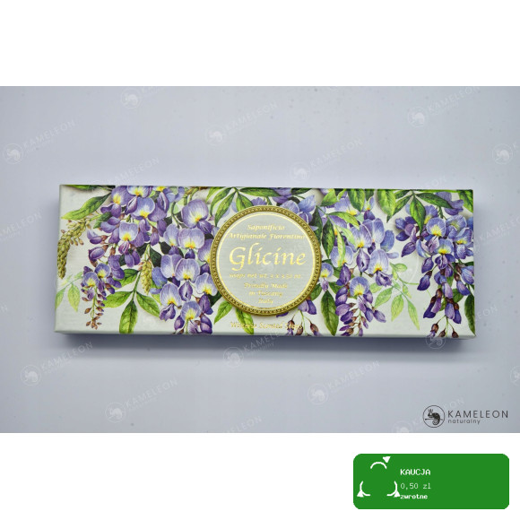 MYDŁO NA PREZENT tłoczone GLICYNIA WISTERIA 3x100G