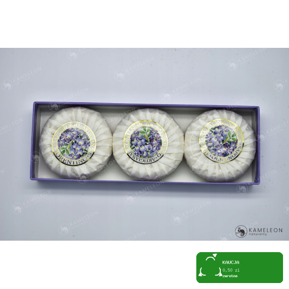 MYDŁO NA PREZENT tłoczone GLICYNIA WISTERIA 3x100G