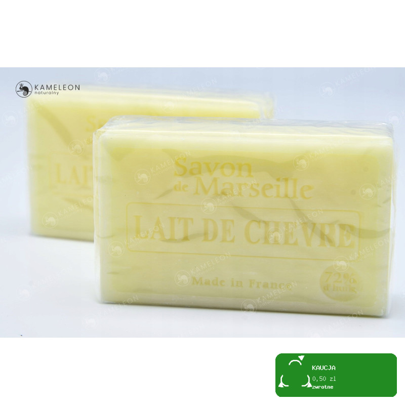 MYDŁO MARSYLSKIE KOZIE MLEKO 72% kostka 100g Le Chatelard 1802 delikatne