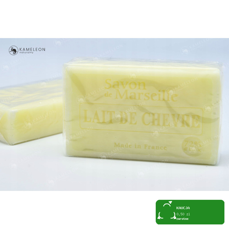 MYDŁO MARSYLSKIE KOZIE MLEKO 72% kostka 100g Le Chatelard 1802 delikatne