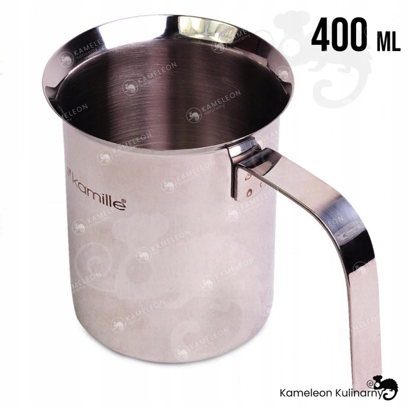 SPIENIACZ UBIJACZ DO MLEKA METALOWY DUŻY 400 ml
