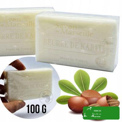 MYDŁO MARSYLSKIE KARITE 72% kostka 100g Le Chatelard 1802