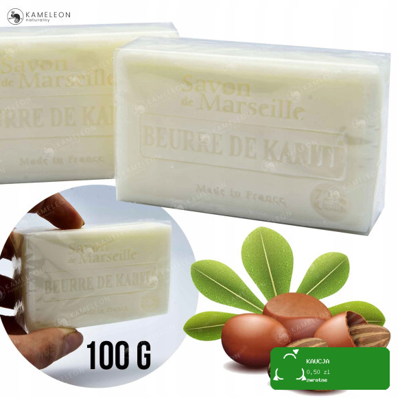 MYDŁO MARSYLSKIE KARITE 72% kostka 100g Le Chatelard 1802