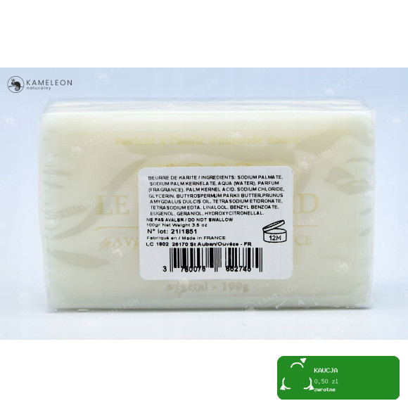 MYDŁO MARSYLSKIE KARITE 72% kostka 100g Le Chatelard 1802