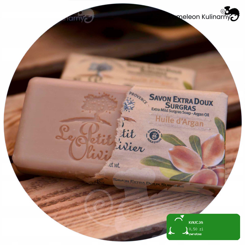 LE PETIT OLIVIER Mydło francuskie EXTRA DELIKATNE ARGAN OLEJ ARGANOWY 100g