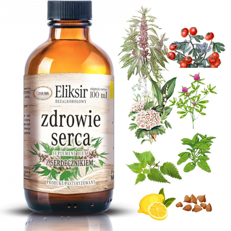 MIR-LEK eliksir zioła ZDROWE SERCE Serdecznik Głóg