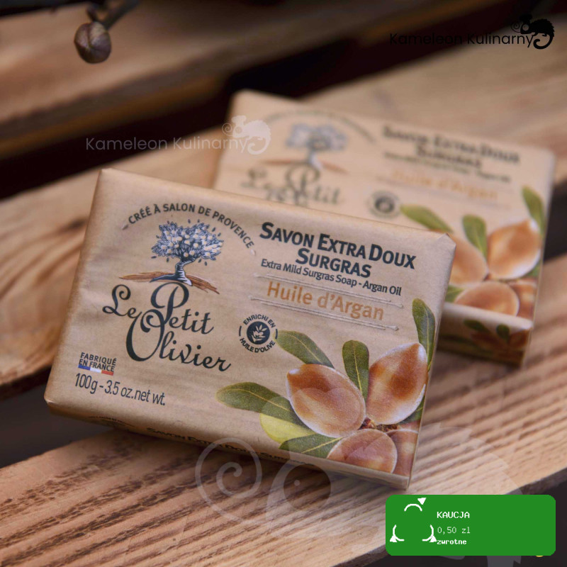 LE PETIT OLIVIER Mydło francuskie EXTRA DELIKATNE ARGAN OLEJ ARGANOWY 100g