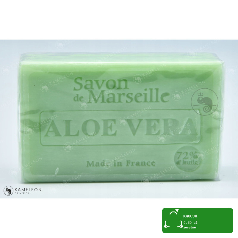 MYDŁO MARSYLSKIE ALOESOWE ALOE VERA 72% kostka100G