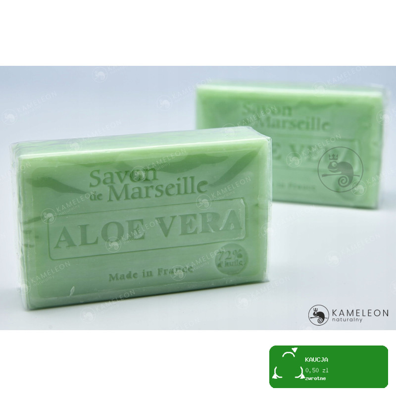 MYDŁO MARSYLSKIE ALOESOWE ALOE VERA 72% kostka100G