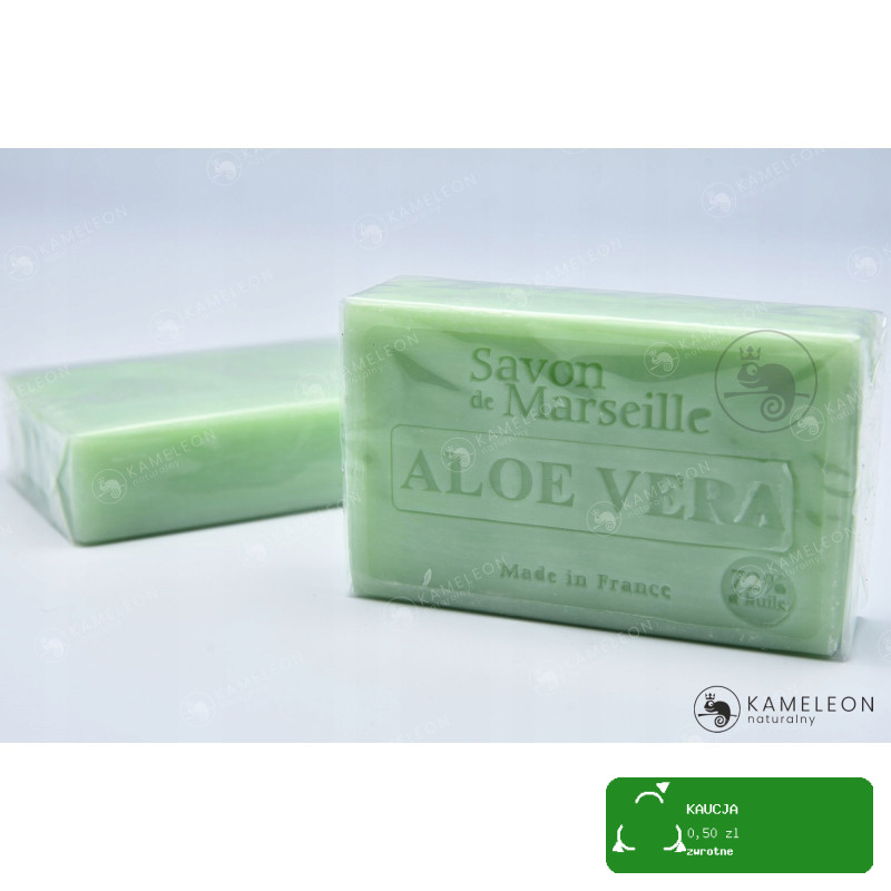 MYDŁO MARSYLSKIE ALOESOWE ALOE VERA 72% kostka100G