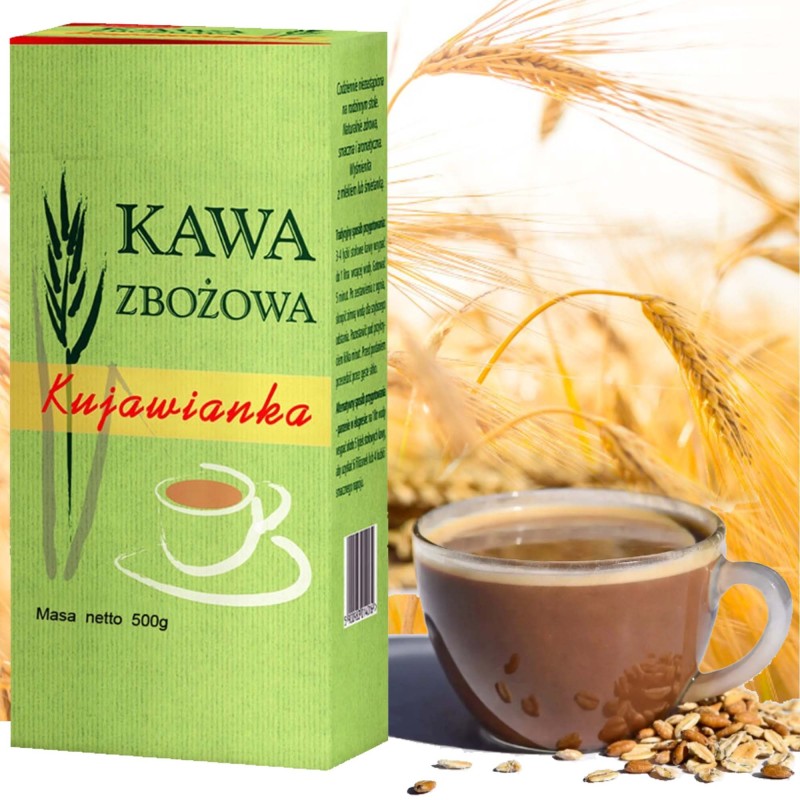 Delecta KAWA ZBOŻOWA KUJAWIANKA 500g 0,5KG bez kofeiny duże