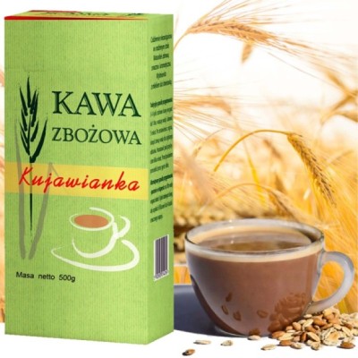 Delecta KAWA ZBOŻOWA KUJAWIANKA 500g 0,5KG bez kofeiny duże