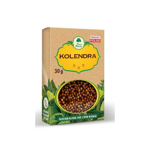 Dary Natury KOLENDRA ZIARNO w ziarnie 30G kartonik