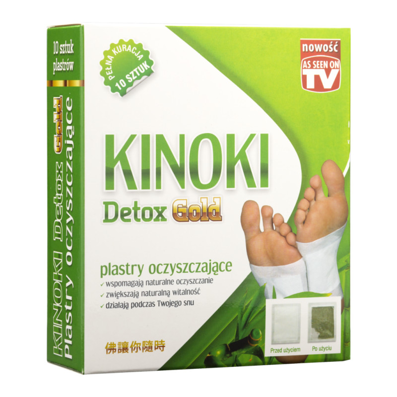 KINOKI DETOX GOLD plastry OCZYSZCZAJĄCE 10szt AURA