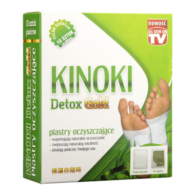 KINOKI DETOX GOLD plastry OCZYSZCZAJĄCE 10szt AURA