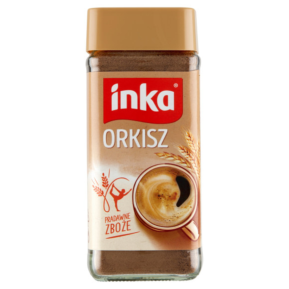 INKA ORKISZ pradawne zboże KAWA ROZPUSZCZALNA ZBOŻOWA ORKISZOWA 100g słoik