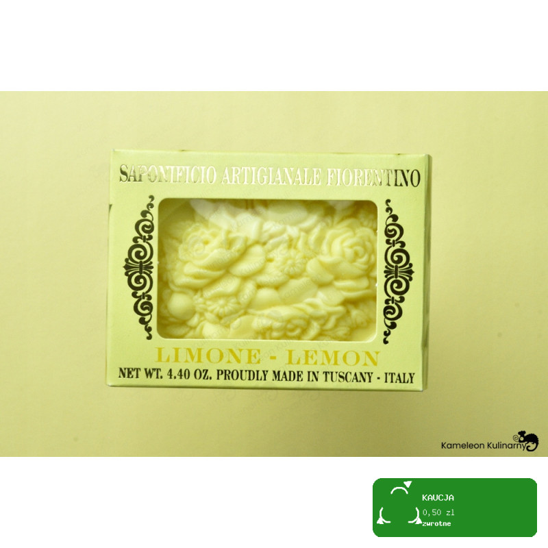 MYDŁO WŁOSKIE tłoczone CYTRYNA cytrynowe 125G