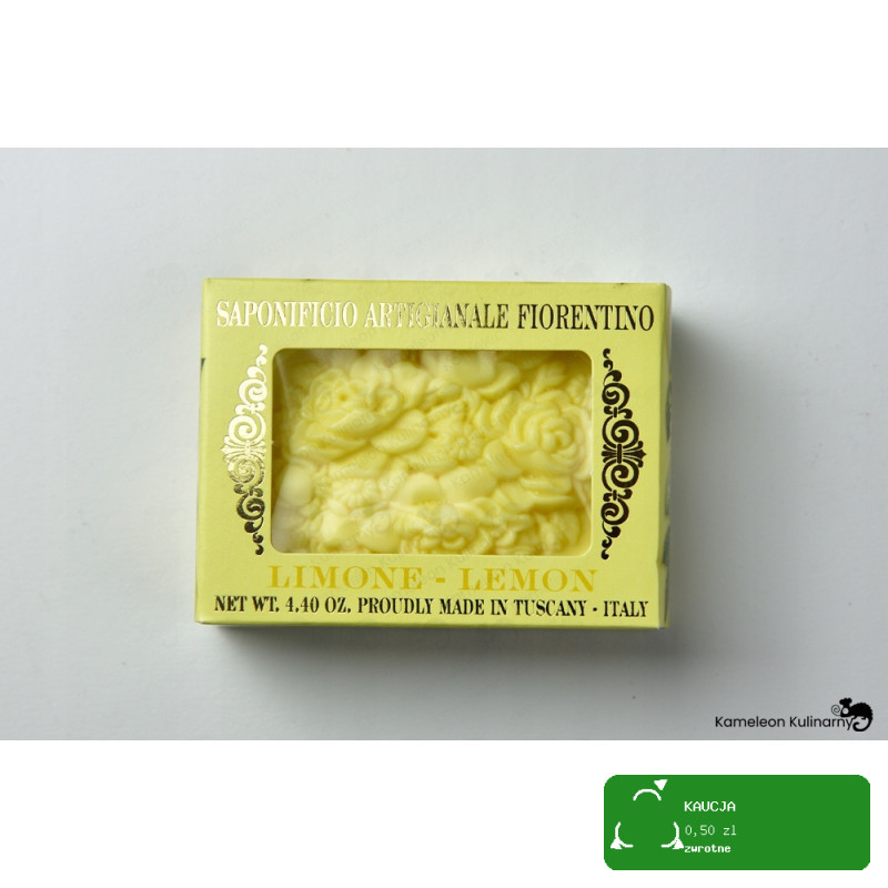MYDŁO WŁOSKIE tłoczone CYTRYNA cytrynowe 125G