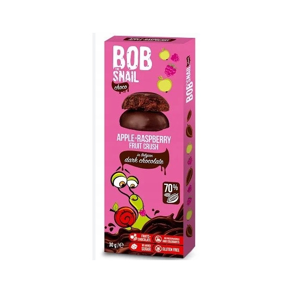 BOB SNAIL PRZEKĄSKA W CZEKOLADZIE MALINA 30G