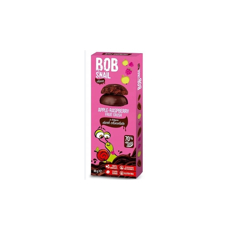 BOB SNAIL PRZEKĄSKA W CZEKOLADZIE MALINA 30G
