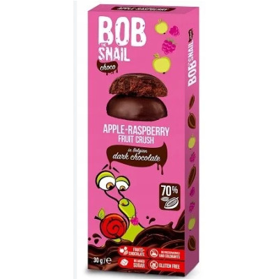 BOB SNAIL PRZEKĄSKA W CZEKOLADZIE MALINA 30G