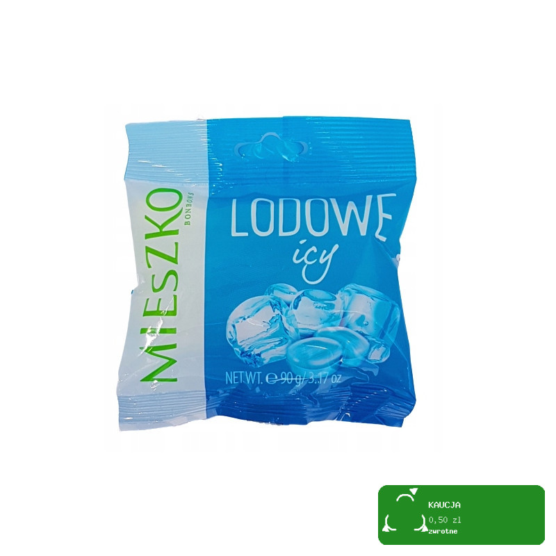 LANDRYNKI LODOWE icy KARMELKI CUKIERKI TWARDE LODOWE 90g MIESZKO Bonbons KRÓTKA DATA