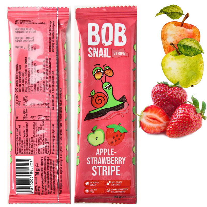 BOB SNAIL LISTEK TRUSKAWKA 14g KRÓTKA DATA