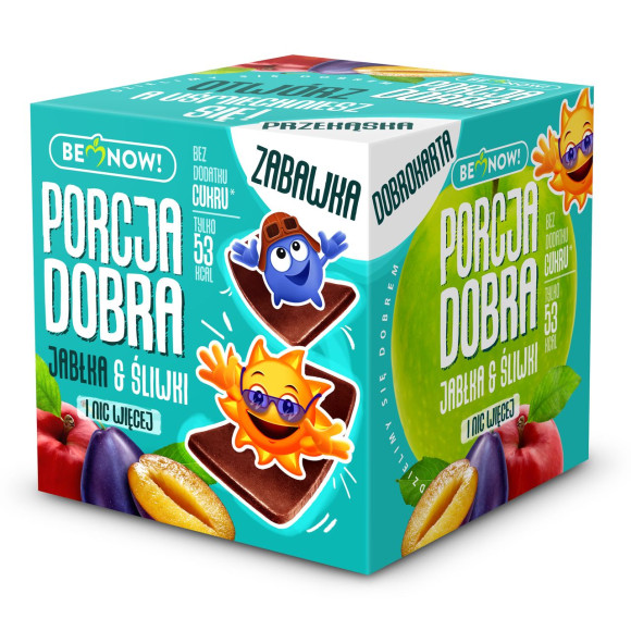 PORCJA DOBRA - KOSTKA jabłko śliwka (turkus)