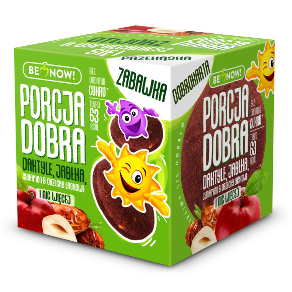 KOSTKA PRZEKĄSKA + ZABAWKA + KARTA OWOCOWO ORZECHOWA