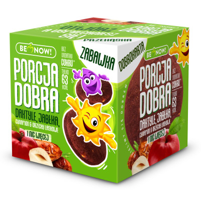 KOSTKA PRZEKĄSKA + ZABAWKA + KARTA OWOCOWO ORZECHOWA