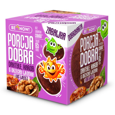 KOSTKA Z ZABAWKĄ Przekąska zabawka DAKTYLOWO ORZECHOWA