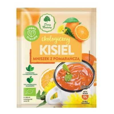 Dary Natury KISIEL ekologiczny eko bio MNISZEK Z POMARAŃCZĄ pomarańczowy 1szt