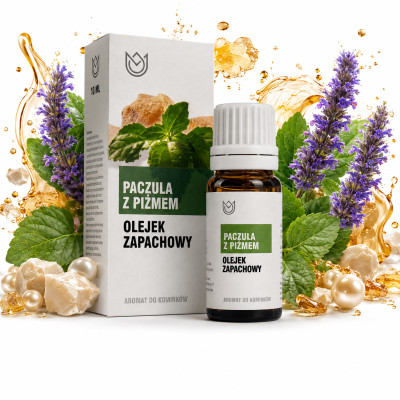 OLEJEK ZAPACHOWY eteryczny PACZULA I PIŻMO mocny zapach 10ml aromaterapia