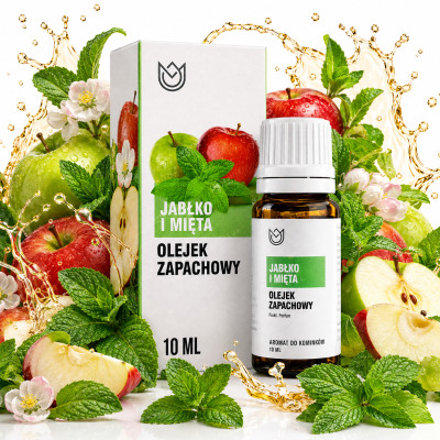 OLEJEK ZAPACHOWY eteryczny JABŁKO I MIĘTA Z MIĘTĄ jabłko i Miętowy 10ml