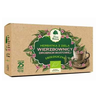 WIERZBOWNICA DROBNOKWIATOWA eko 25 saszetek 62g DARY NATURY