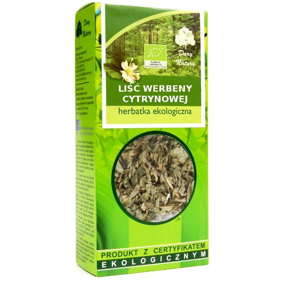 WERBENA CYTRYNOWA LIŚĆ WERBENY ziele eko 25g DARY NATURY wsparcie ODPORNOŚĆ