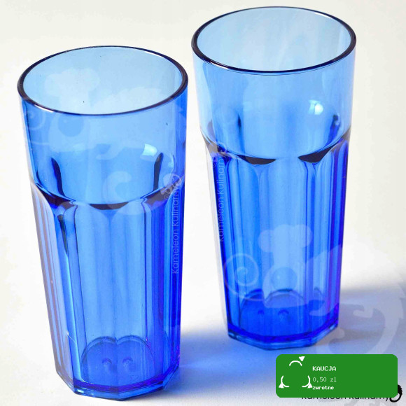 SZKLANKA Z POLIWĘGLANU nietłukąca NIEBIESKA 360ml