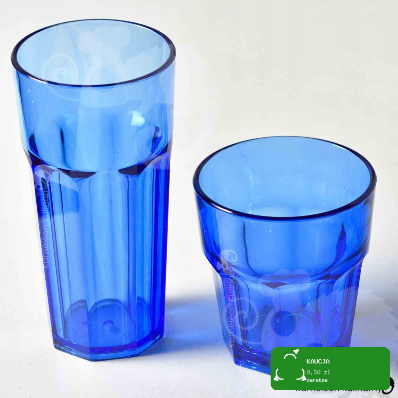 SZKLANKA Z POLIWĘGLANU nietłukąca NIEBIESKA 360ml