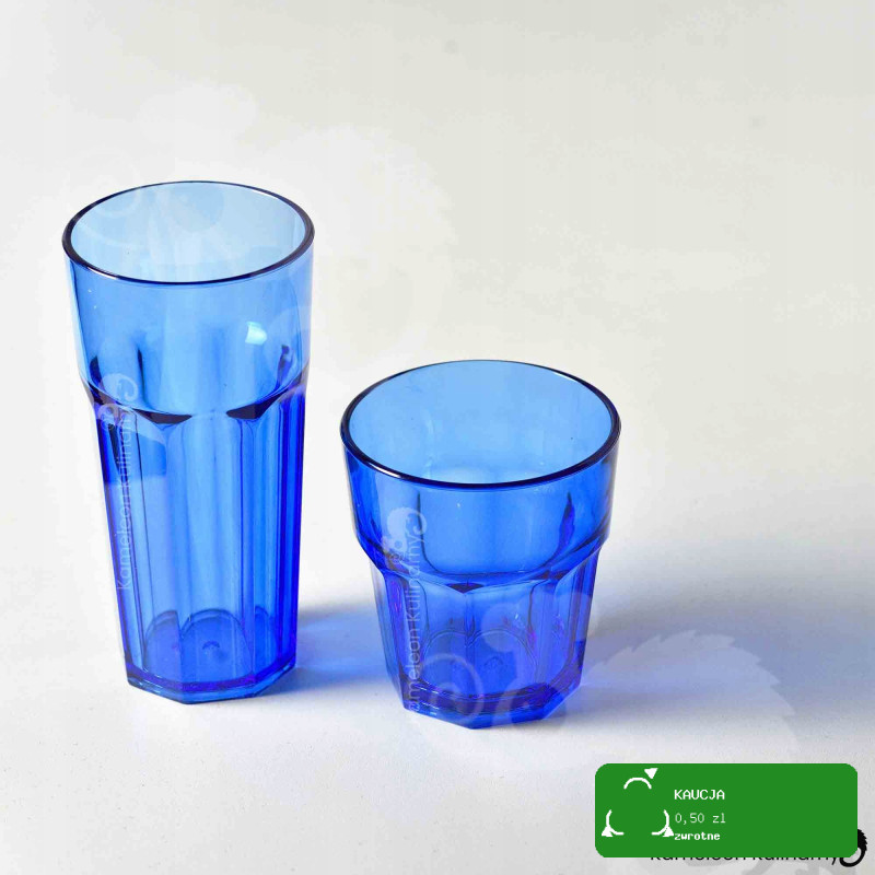 SZKLANKA Z POLIWĘGLANU nietłukąca NIEBIESKA 360ml