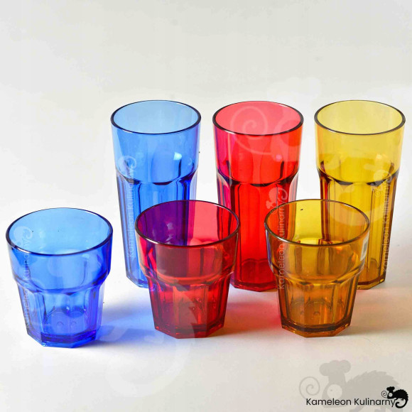 SZKLANKA Z POLIWĘGLANU nietłukąca NIEBIESKA 360ml