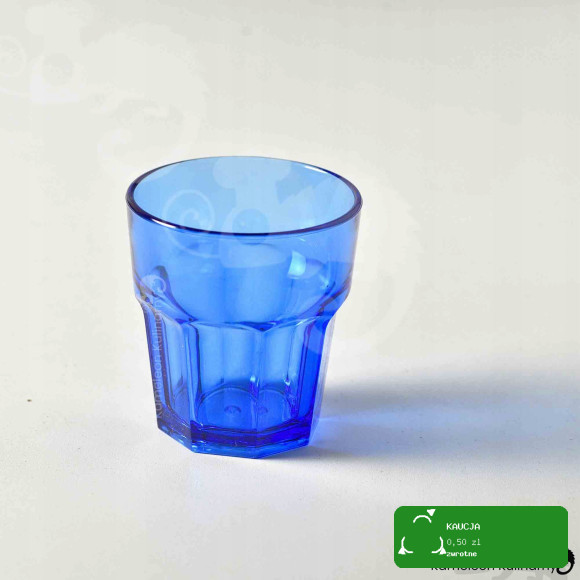 SZKLANKA Z POLIWĘGLANU poliwęglan nietłukąca NIEBIESKA 250ml 0,25L