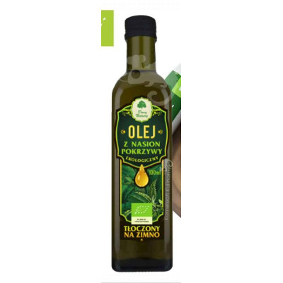 OLEJ Z NASION POKRZYWY POKRZYWA eko 100ml tłoczony na zimno DARY NATURY