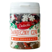 Delecta ŚWIĄTECZNY CZAR Mix dekoracje  PŁATKI CUKROWE 55g
