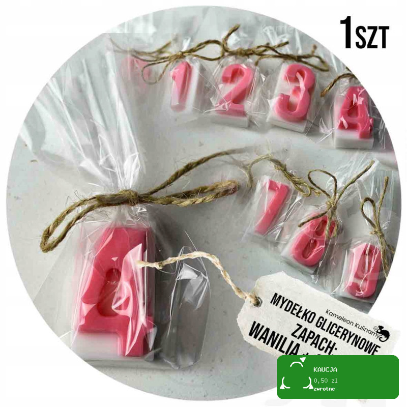 MYDŁO MYDEŁKO ręcznie robione CYFRA CZTERY - 4