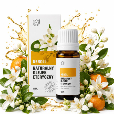 Naturalny OLEJEK ETERYCZNY NEROLI 12ml kwiat pomarańczy gorzkiej