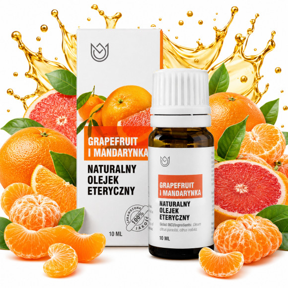 Naturalny OLEJEK ETERYCZNY GRAPEFRUIT I MANDARYNKA 10ml Naturalne Aromaty