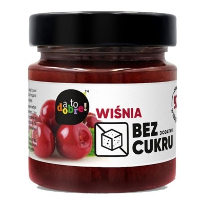 A TO DOBRE WIŚNIA! - DŻEM 100% OWOCÓW BEZ DODATKU CUKRU 195G