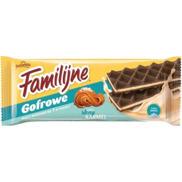 JUTRZENKA WAFLE FAMILIJNE GOFROWE SŁONY KAMEL 130G