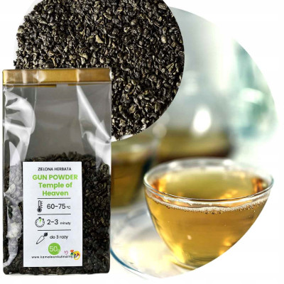 KAMELEON KULINARNY HERBATA zielona GUN POWDER Temple of Heaven 50g